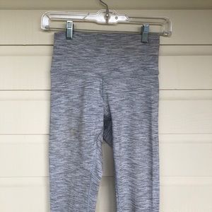 Grey and White High Rise Lululemon Leggings🤍